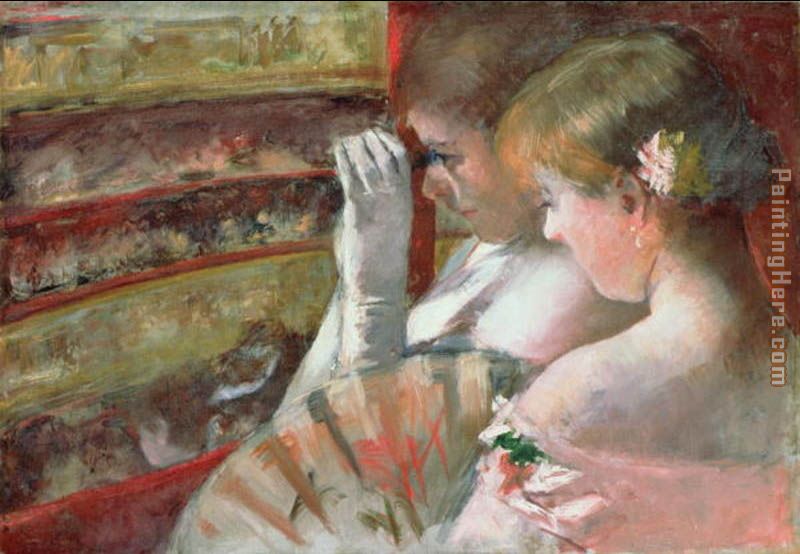 In the Box painting - Mary Cassatt In the Box art painting